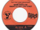 Funk Soul 45: NAOMI DAVIS & KNIGHTS OF FORTY FIRST STREET on Desco 1014 (1998)