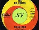 BRIAN LORD & MIDNIGHTERS  The Big Surfer / Not Another One ROCK   45 RPM  RECORD