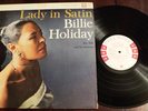 BILLIE HOLIDAY LADY IN SATIN COLUMBIA 6 EYE WHITE LABEL PROMO NICE VG++