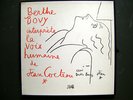 RARE JEAN COCTEAU COVER & BOOKLET ART BOX BERTHE BOVY LA VOIX HUMAINE MINT