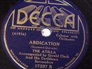 CALYPSO- THE LION+ THE ATTILA, NETTY NETTY,ABDICATION w/Gerald Clark   DECCA 78