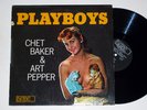 CHET BAKER & ART PEPPER: PLAYBOYS world pacific LP / MONO DG NM sexy CHEESECAKE
