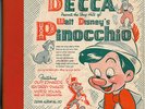 DISNEY PINOCCHIO; 78rpm 4 RECORD SET; DECCA 110; Victor Young, Ken Darby Singers