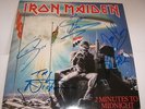 IRON MAIDEN - 2 MINUTES TO MIDNIGHT - 12 INCH SINGLE SLEEVE (SIGNED)