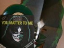 PETER CRISS YOU MATTER TO ME MASK GREEN VINYL KISS HOOKED ON ROCK & ROLL CAN 139