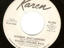 Rare Detroit Northern Soul 45: Richard Popcorn Wylie – Rosemary What Happened –