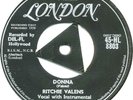 RITCHIE VALENS - DONNA / LA BAMBA - ORIGINAL 1958 UK TRI-CENTRE SINGLE - NICE EX