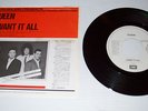 QUEEN I WANT IT ALL UNIQUE WHITE LABEL PROMO ONLY JAPAN ONLY PICTURE SLEEVE 7