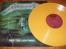 METALLICA RIDE THE LIGHTNING GREEN SLEEVE YELLOW VINYL