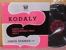 JANOS STARKER - KODALY sonata for unaccompanied cello, opus 8 - PERIOD #SPL 510