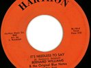 Bernard Williams : RARE Northern Soul 45 on Harthon-
