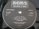Black Sabbath SABOTAGE UK LP 1ST PRESS TEXTURED SLEEVE UNPLAYED 100% MINT -