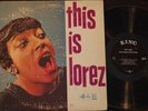 Lorez Alexandria and King Fleming R&B LP (King 542) This Is Lorez