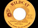 Rockabilly Popcorn 45 HERBIE SMITH Samson & Delilah on Wildcat HEAR Rare