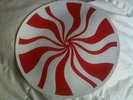 White Stripes Turntable Slipmat Peppermint Swirl Cover - 12 inch Third Man 1/333