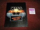 KISS*LICK IT UP WORLD TOUR 1983-84 PROGRAMME*RARE INCLUDES THE TICKET + FLYER