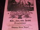 RARE 1986 GUNS N' ROSES FLYER 