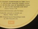 IRON MAIDEN - SOMEWHERE IN TIME LP - RARE BRAZIL (1994) 4TH PRESS