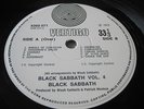 BLACK SABBATH - Vol.4 - UK Vertigo Swirl - 1st press Porky/Pecko