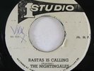 Reggae 45 NIGHTINGALES Rastas Is Calling / Bridge Over Troubled Water Studio 1