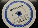 DISCOPHILES FRANCAIS MOZART clarinet concerto F. ETIENNE & HEWITT ORCH. 3x78rpm