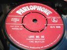 BEATLES LOVE ME DO ORIG 62' UK 1st ISSUE RED LABEL EX PLAYING SURFACES