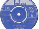 LOVELACE WATKINS-you cant stop love / i apologise baby UK.Fontana 879, 1967