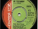 60s 70s Reggae THE MAYTALS my testamony 1969 UK Pama / Nu Beat 7