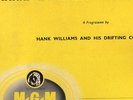 Hank Williams 'Sings' 1952 UK MGM 10