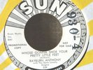 Rockabilly 45-Rayburn Anthony-Whose Gonna Shoe.....Sun 339-PROMO-VG++ NICE