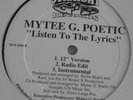 MYTEE G. POETIC - COM'N WIT NUFF RUFFNESS  RARE RANDOM RAP