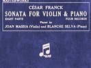 MASSIA and SELVA - Cesar Franck: Sonata for violin and piano (four records)