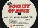 Rare Rock Radio Show LP - AC/DC, Rush, Van Halen, Cheap Trick - Royalty of Rock