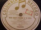 RARE LABEL-OPERA-PINK HMV-Madame Clara BUTT: Saint Saens SAMSON DELILAH  plated