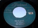 The Platters Voo-Vee-Ah-Bee / Shake It Up Mambo Vinyl 45 Federal 12198