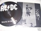 AC/DC, BACK IN BLACK, PROMO PICTURE LP, Printed in Australia 1995