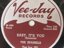THE SPANIELS 78 on Vee-Jay  