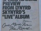 LYNYRD SKYNYRD One More From the Road SIGNED PROMO LP