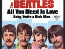 THE BEATLES ALL YOU NEED IS LOVE RARE OG 60s US 45 PIC SLEEVE