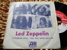 LED ZEPPELIN Immigrant Song 7'' 45 RARE PORTUGAL 1971 UNIQUE SLEEVE Portuguese