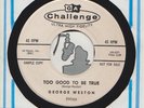 45-RocKaBilly GEORGE WESTON CHALLENGE 59066 Dead Man-Too Good To Be True M/M-