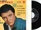 RARE ELVIS PRESLEY IMPORT PICTURE SLEEVE 45 EP Just Because GERMAN EPA-9656