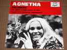 AGNETHA FÄLTSKOG pre ABBA rare 45 rpm En gång fanns bara vi Cupol 1969 + PS EX