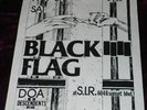 RARE 1982 BLACK FLAG FLYER D.O.A. DESCENDENTS @ S.I.R. PUNK HARDCORE KBD