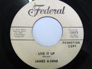 JAMES K-NINE Live It Up FEDERAL Soul FUNK Promo