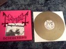 Mayhem Deathcrush lp gold vinyl #330/1000 Posercorpse Darkthrone Burzum