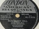 FATS DOMINO   BLUEBERRY HILL   RARE UK 78 RPM RECORD   ROCK 'N' ROLL ROCKABILLY