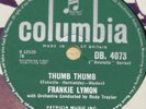 FRANKIE LYMON   THUMB THUMB   RARE UK 78 RPM RECORD   ROCK 'N' ROLL ROCKABILLY