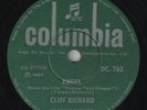 Cliff Richards - Angel/Razzle Dazzle (Indian Pressing) 78Rpm Record