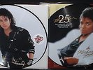 MICHAEL JACKSON THRILLER & BAD 25th ANNIVERSARY PICTURE DISC VINYL LP LOT